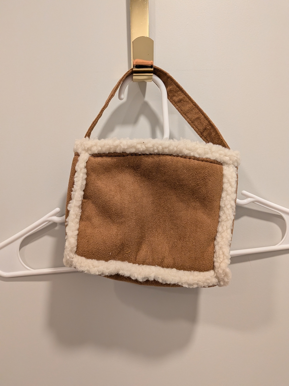 Cozy Faux-Shearling Pouch